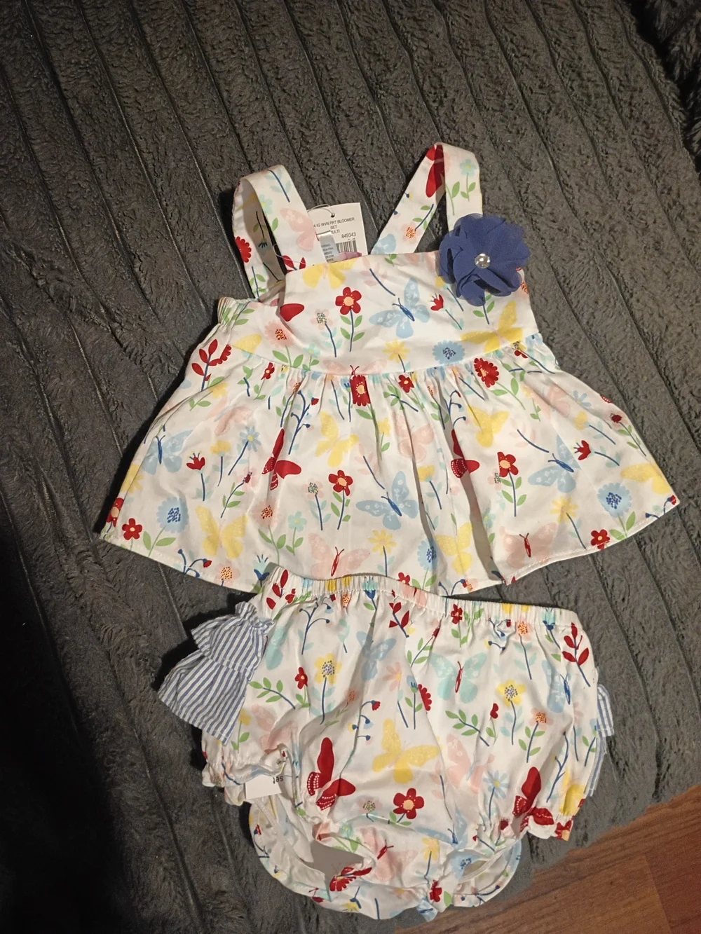 6-9 Months Floral Set Brand New From Crackerbarrel